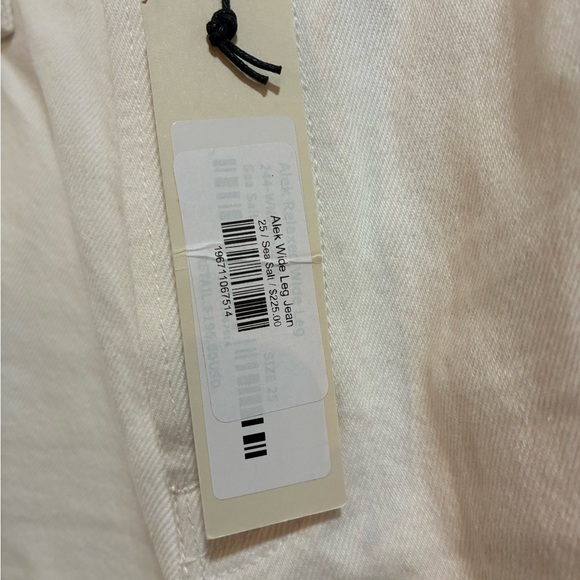 NWT Alex Mill Alex Wide Leg Jean in Sea Salt 25 - Picture 13 of 14